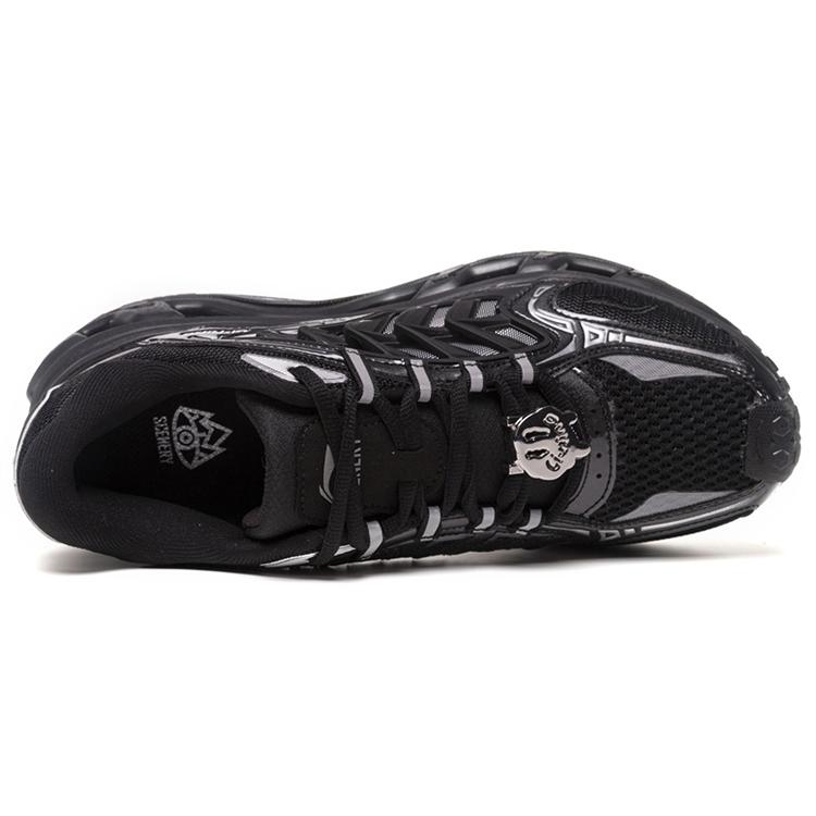 Li Ning Mountain Color Textile, Synthetic Leather Abrasion Resistant Cushioning Slip Resistant Breathable Low Top AGLS064-1
