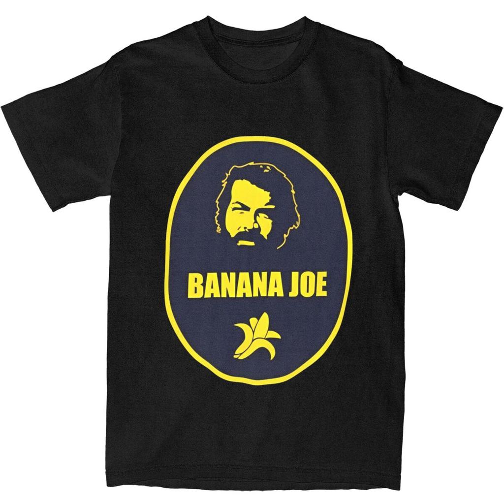 Bud Spencer T-Shirt Summer Banana Joe Telefilm Cinema Tv Idea Vintage T-Shirts Cotton Fashion Tshirt For Man Short Sleeve Tees
