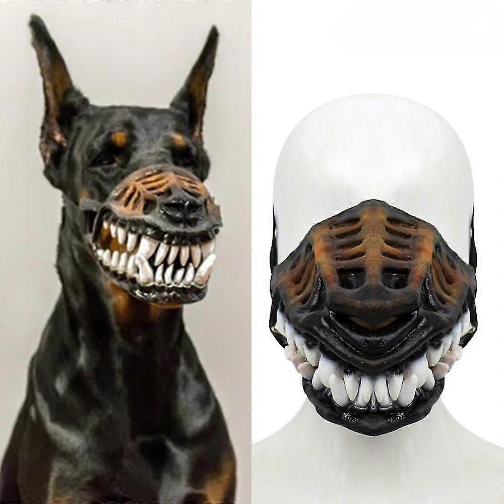 Dog Muzzle, Breathable Basket Muzzles Padded Latex Rubber Muzzles For Small And Medium Dog, Dog Mask Puppy Halloween Cosplay
