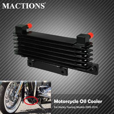 Motorcycle Cooling Device Radiator Water Tank Oil Cooler Adapter For Harley Touring Street Glide Road Glide Road King