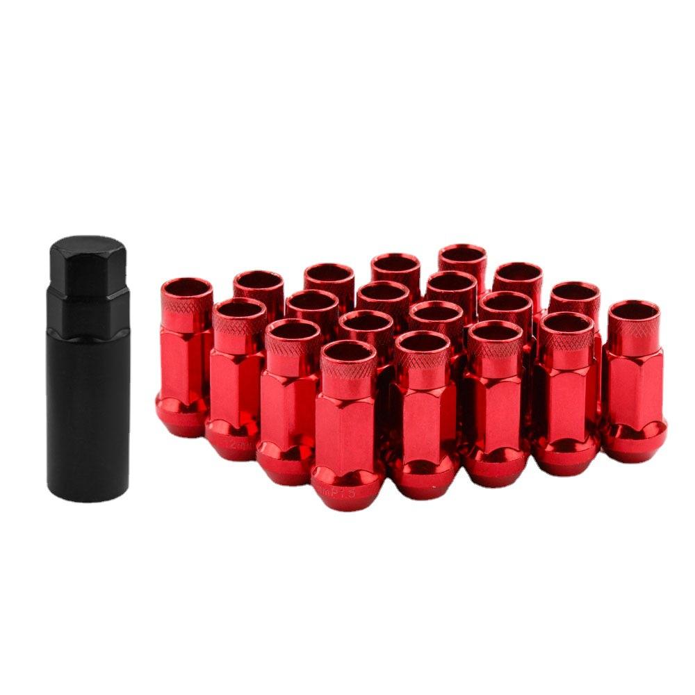 Car Modification Screws Wheel Hub Nuts Hexagonal Lightweight Racing Tire Nuts M12x1.5 M12x1.25 Wheel Hub Screws