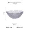 ZISIZ Crystal Glass Decorative Fruit Bowl