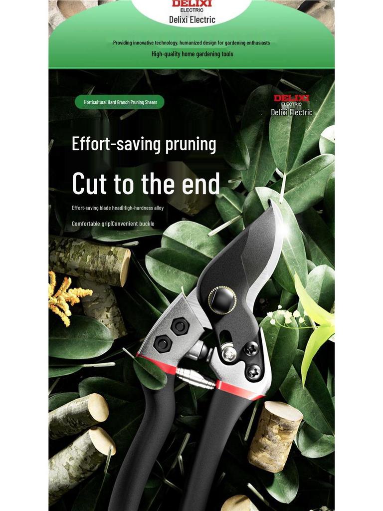 Delixi Electric Pruning Shears for Gardening, Branch Cutting, and Fruit Tree Pruning