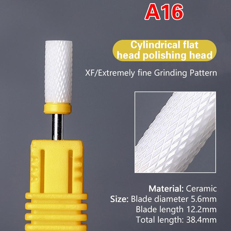 Ceramic Milling Cutter Nail Drill Bit Electric Manicure Pedicure Mill Bits Machine Files Nail Art Tools Equipment