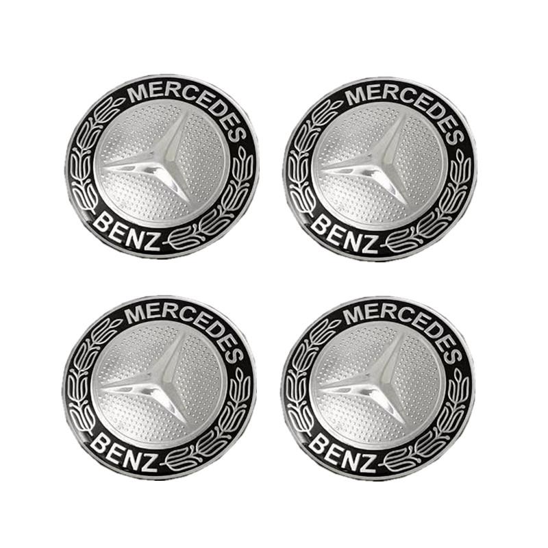 

New 2025 Hot 4PCS 56mm 65mm Car Wheel Center Hub Emblem Sticker for MERCEDES BENZ W203 W204 W205 W209 W210 W211 W212 W176 W166 W 56mm