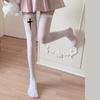 Anime JK Mädchen Kreuz Print Strümpfe Damen Seiden Leggings Strumpfhosen Socken Cosplay Kostüm Über Knie Oberschenkel Hoch Lange Socken