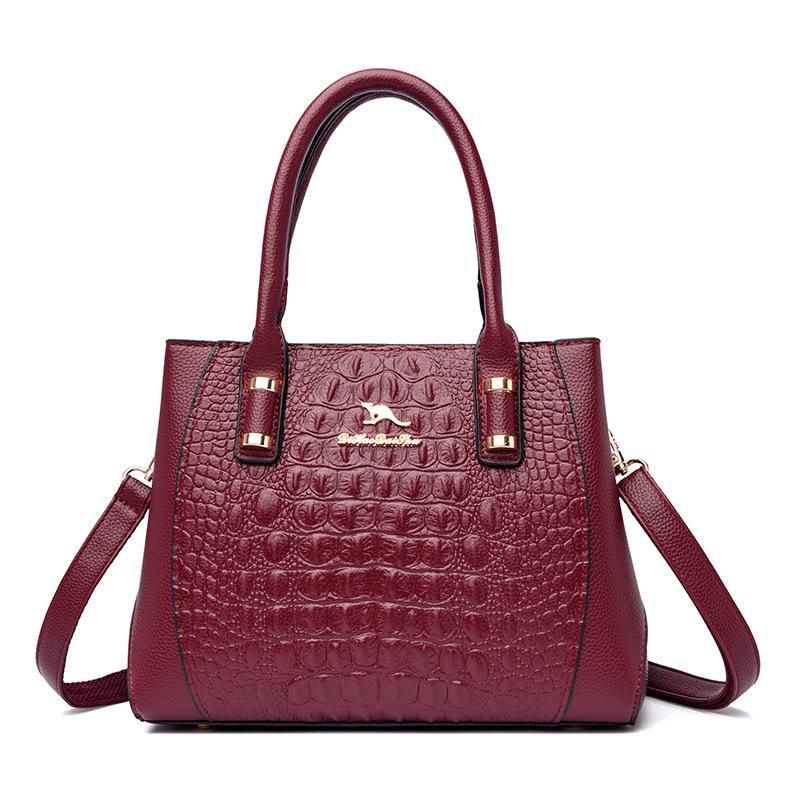 

Женская сумка Новая крокодиловая модель Модная женская сумка Корейская версия Простая сумка через плечо Модная и атмосферная сумка