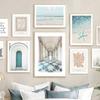 Wall Art Canvas Painting Italy Corridor Church Door Beach Starfish Grass Nordic Posters And Print Decor Pictures For Living Room