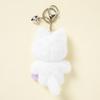 White Cat Heart Charm Mini Keychain (34012196)