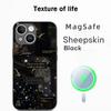 Cool moon fashion poster pattern Phone Case For iPhone 17 16 15 14 13 12 Plus Pro Max  High-end Luxury Magsafe Sheepskin
