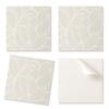Stick-on Vinyl Tiles for the Hallway, Delicate Leaves In Waves, 20x20x20 Cm