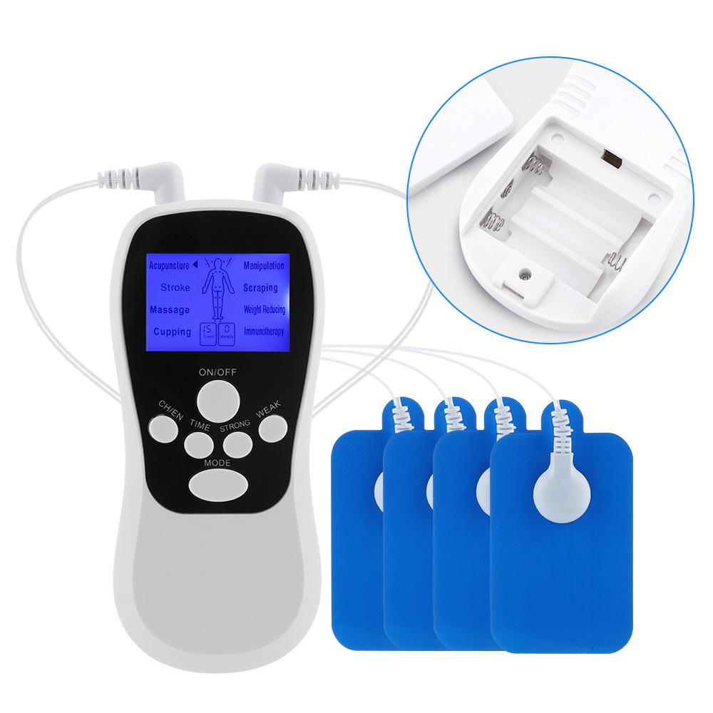 Electric Tens Muscle Stimulator Ems Acupuncture Face Body Massager Digital Therapy Herald Massage Tool Electrostimulator