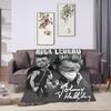 Rock Star Johnny Hallyday Blanket  Camping Flannel Bedding Throws For Couch Bed Soft Custom Quality Bedspread Gift Idea