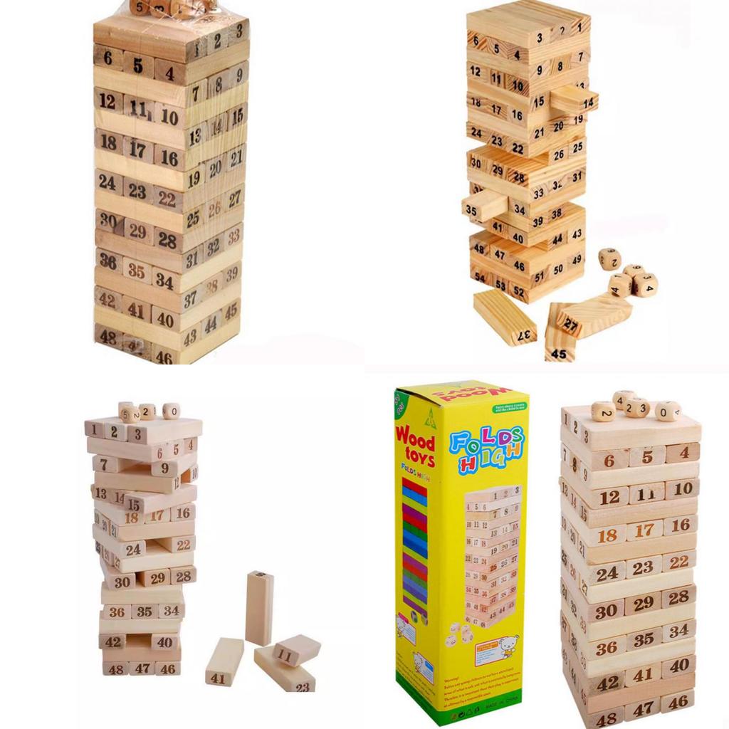 Wooden Number Stackers Toy With Diy Fun For Kids Educational Development