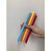 Shibase Kogyo 648 Straw Straws, for Piercing Tapioca Lids, Straight with One Angled End, 12mm X 18cm Diameter, Unwrapped, 130 Straws, 5-Color Mix, Mad