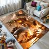 1PC Five roaring dragons Carpet for Living Room Bedroom Sofa Home Decor Rus Non-slip Floor Mat Luxury Gift
