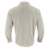 Men's Corduroy Button Down Shirts Casual Long Sleeve Shacket Jacket With Flap Pockets
