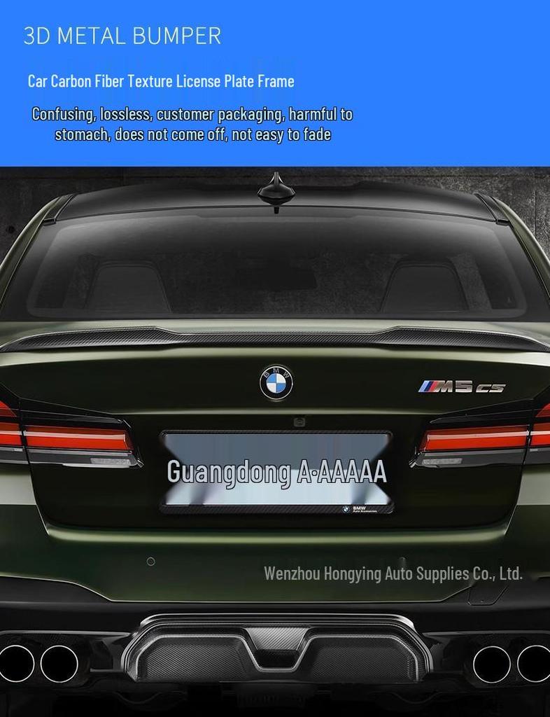 Kohlefaser-Nummernschildhalter für BMW X1, X2, X3, X4, X5, 1er, 3er, 5er