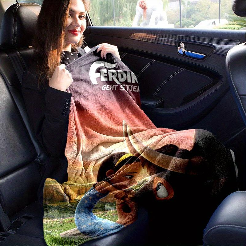 1pc, "Home Decorative Throw Blanket, Perfect for Sofa, Bedroom, Living Room, Travel, Camping, Car, Beach, Office Nap, Soft Coverlet with Cute Cartoon