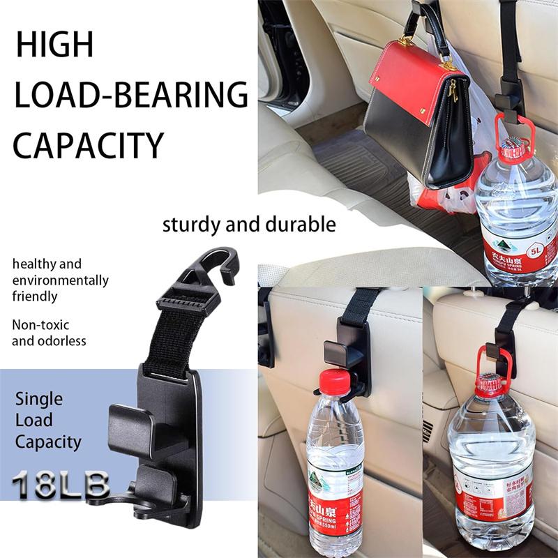Purse Holder For Car Adjustable Multifunctional Car Hooks Headrest Hooks For Car Car Back Seat Hooks Car Necessities