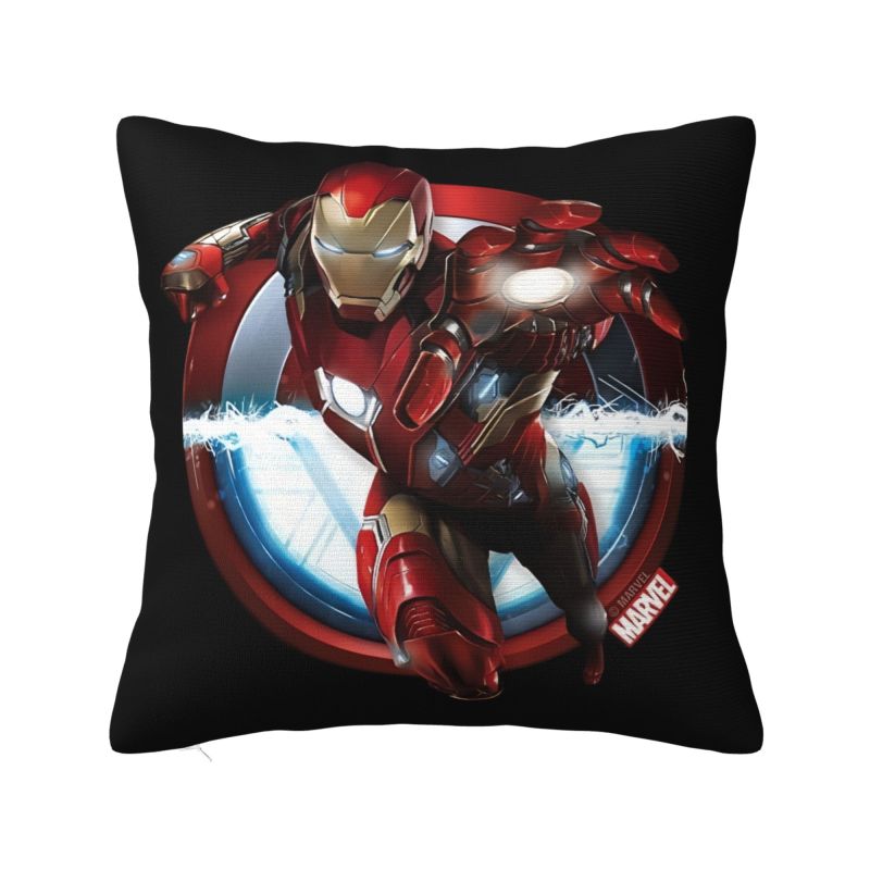 Custom Disney Iron Man Marvel Film Pillow Case 45x45cm Living Room Decoration Luxury Chair Cushion Square Pillowcase