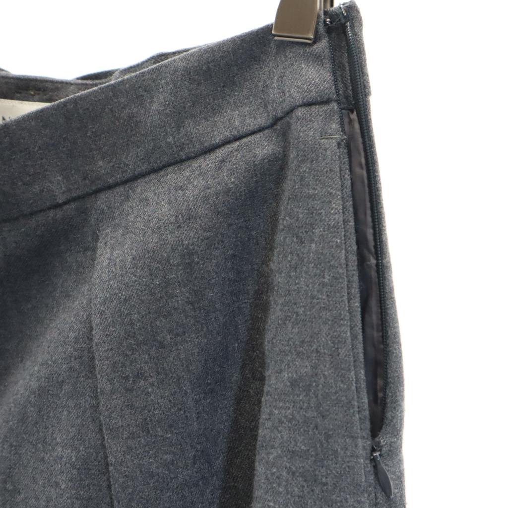 ANAYI Made in Japan Wool Blend Wide pants 38 gray With belt Women Used