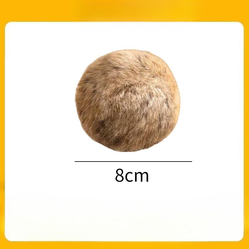 

Ball Cat Toy Self-Entertainment Fun Toy Scratch and Bite Resistant Plush Fur Ball Pet Supplies As shown in the picture