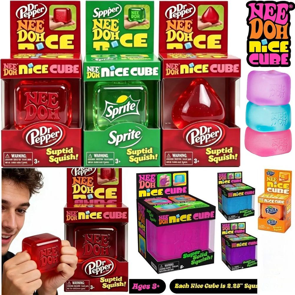 Schylling Needoh Nice Cube Sensorischer Fidget Cube Stressabbau Quetschwürfel Anti-Angst Knetobjekt Für Konzentration ADHS-Bevölkerung