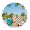 Summer Microfiber Beach Towel Palm Tree Sea Landscape Mat Toallas Hawaii Round Beach Bed Sheet Swimming Yoga Travel Bath Towels