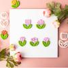 Spring Floral Clay Cutters for Earrings Jewelry Making Flower Clay Earrings Cutters  Plastic Earrings Pendant Mold Tool
