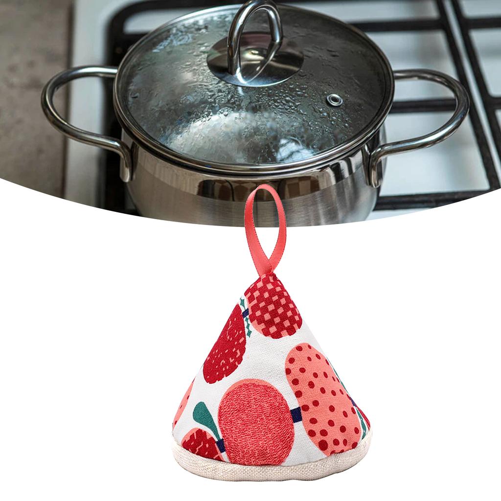 Pot Handle Cover Sleeves Cotton Handle Cover Heat Insulated Pot Lid Grip Scald Proof Pan Grip Cover for Kitchen Cooking Baking