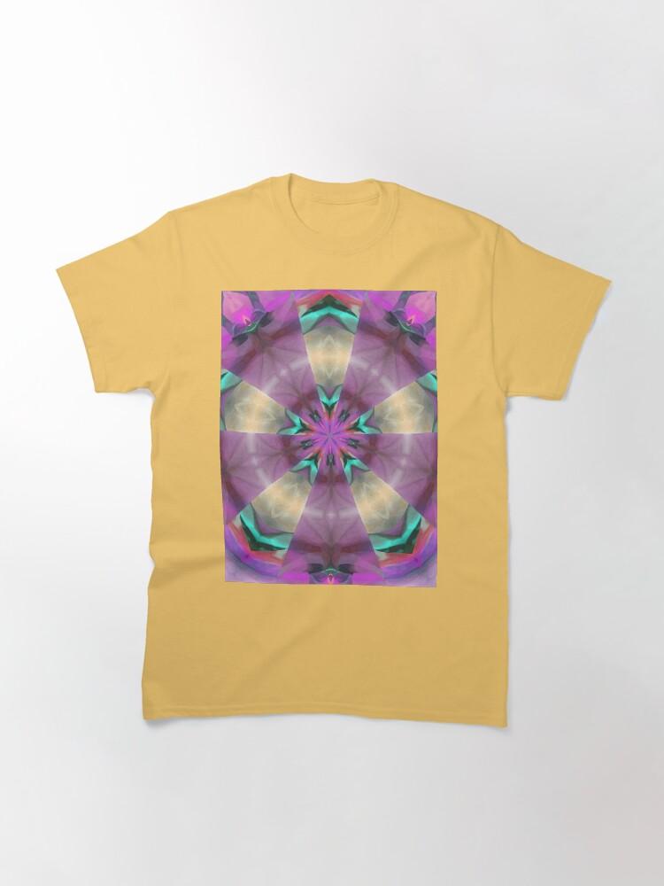 Pentangle Pastel Shades Multicolored Kaleidoscope Pentangle Pattern 11 Classic T-Shirt