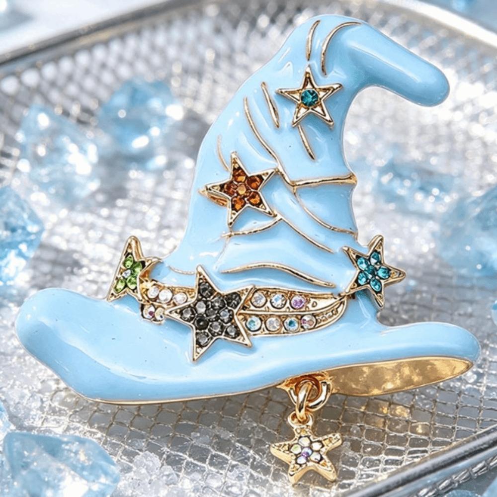 Creative Witch Hat Pin Vintage Clothing Accessory New Halloween Brooch  Halloween Party