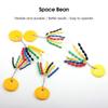 Rubber Space Beans Bobber Colorful Stable Oval Design Float Space Beans for Fishing