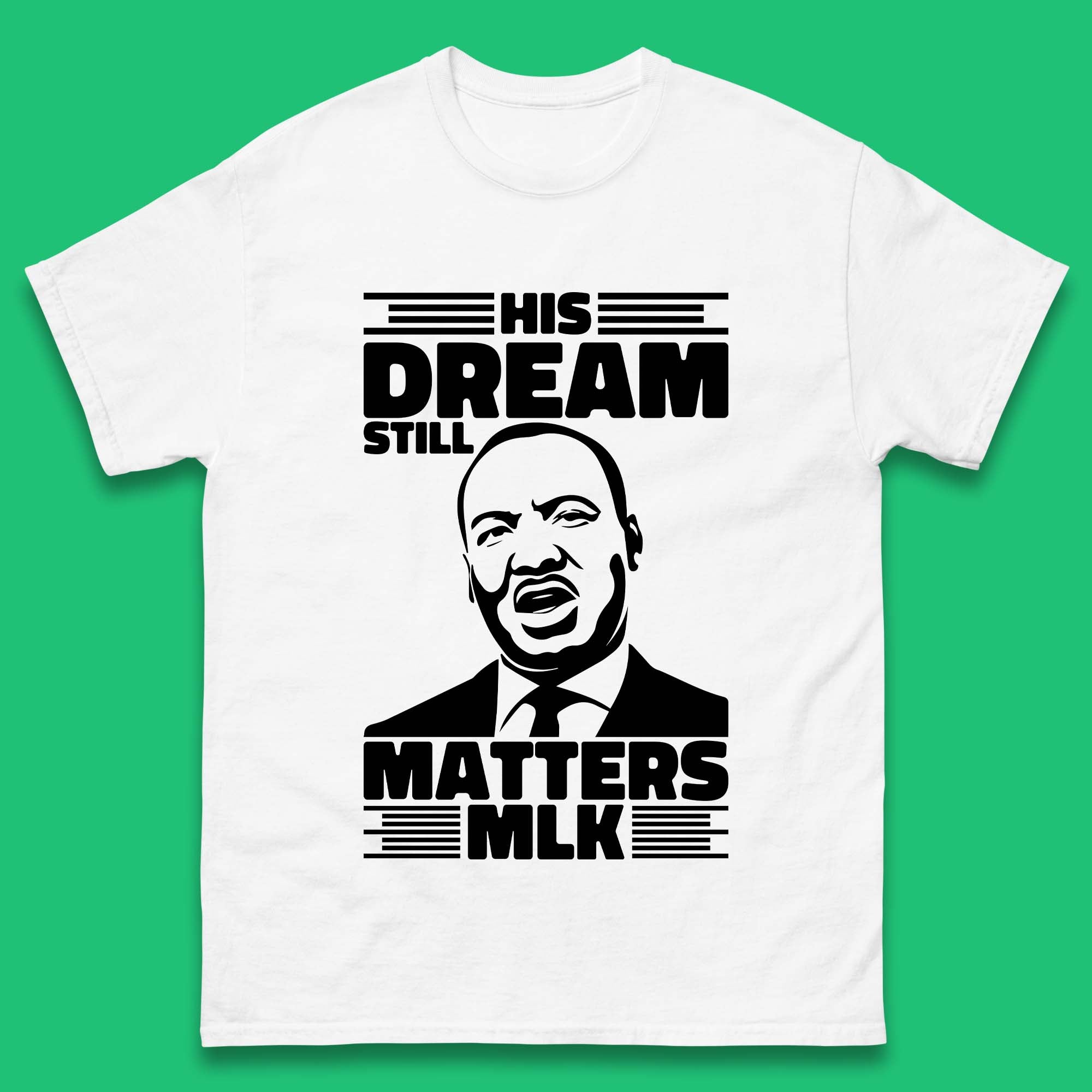 Martin Luther King Mens T-Shirt Womens Tops Tees L
