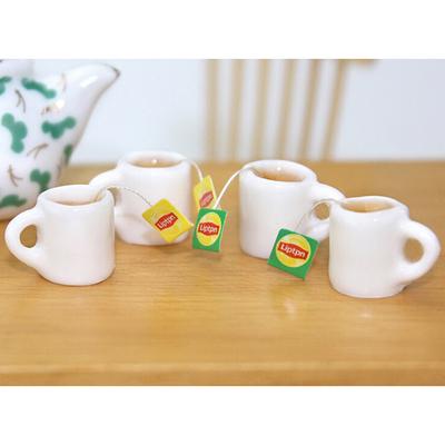 1 Stück 1:12 Harz Puppenhaus Mini Teetasse Miniatur Puppenhaus Zubehör Tassen Spielzeug