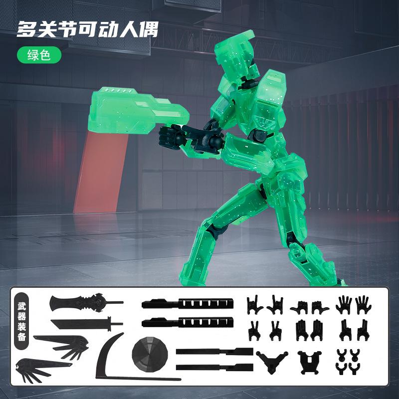 Generation 5 Dummy Statue Model Lucky Figure 13 Joints Movable Robot Creative DIY Assembled Toy Kids Stress Relief Action Figure