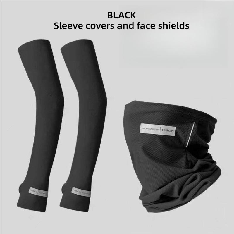 1 Set Protective Cover,Scarf Sleeve,Ice Silk Sunscreen Hanging Ear Neck Cover,Men's Summer Anti Sun Protection,Lightweight Full