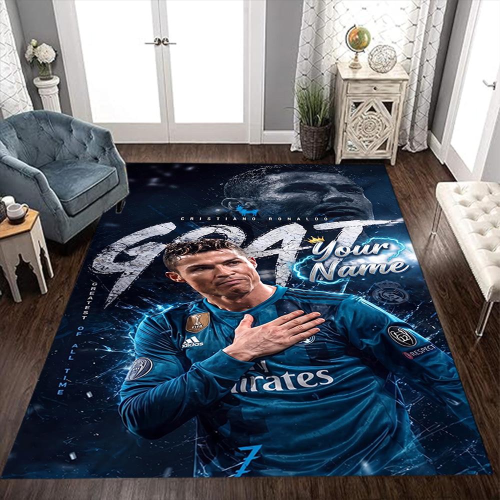 Cristiano Ronaldo (32) Customizable Name Floor Mat Suitable for Game Room Study room Hallway Decorate room Antislip Carpet Decorate Offices