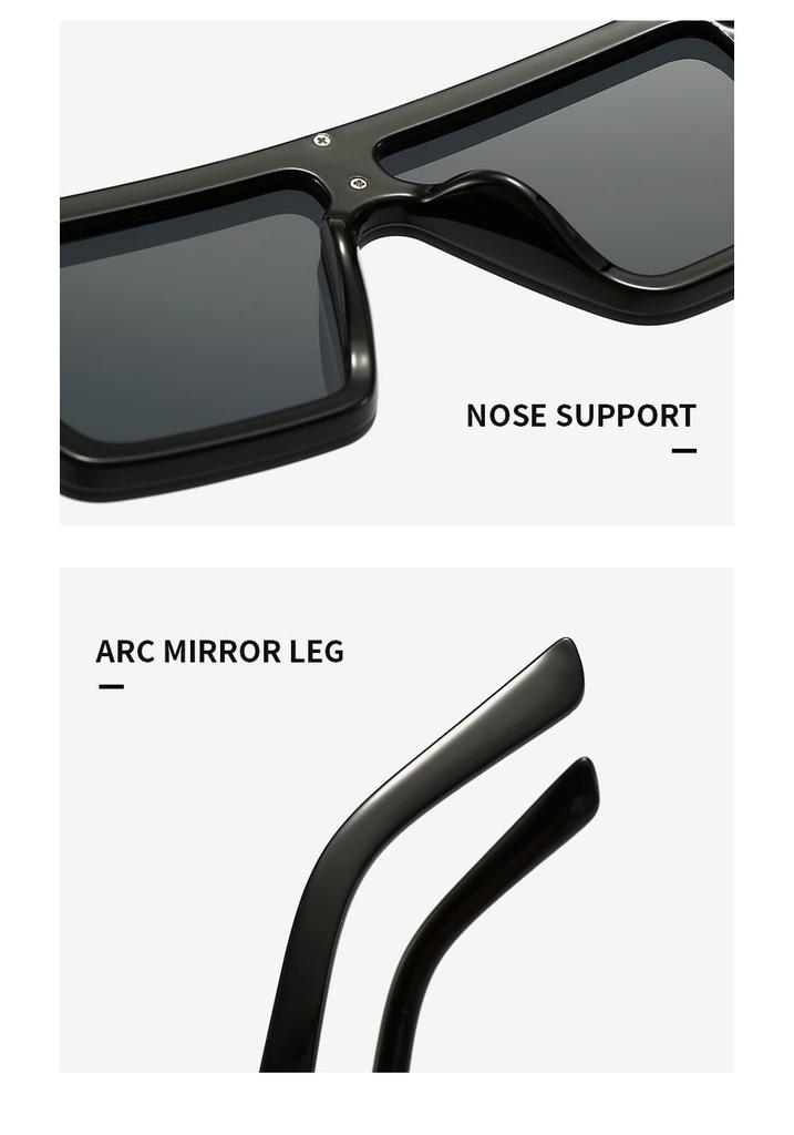 European American Oversized Unisex Frame Sunglasses - Stylish Model 30020