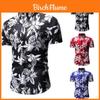 Camicia Casual Floreale Hawaiana da Uomo Lussuosa con Maniche Corte e Design Slim Fit