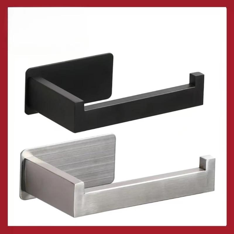 Bathroom stainless steel toilet paper holder, convenient installation of roll paper holder, kitchen tissue holder