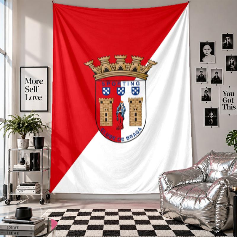 Braga FC Wall Tapestry Home Decor Wall Hanging Cloth for Bedroom Living Room Background