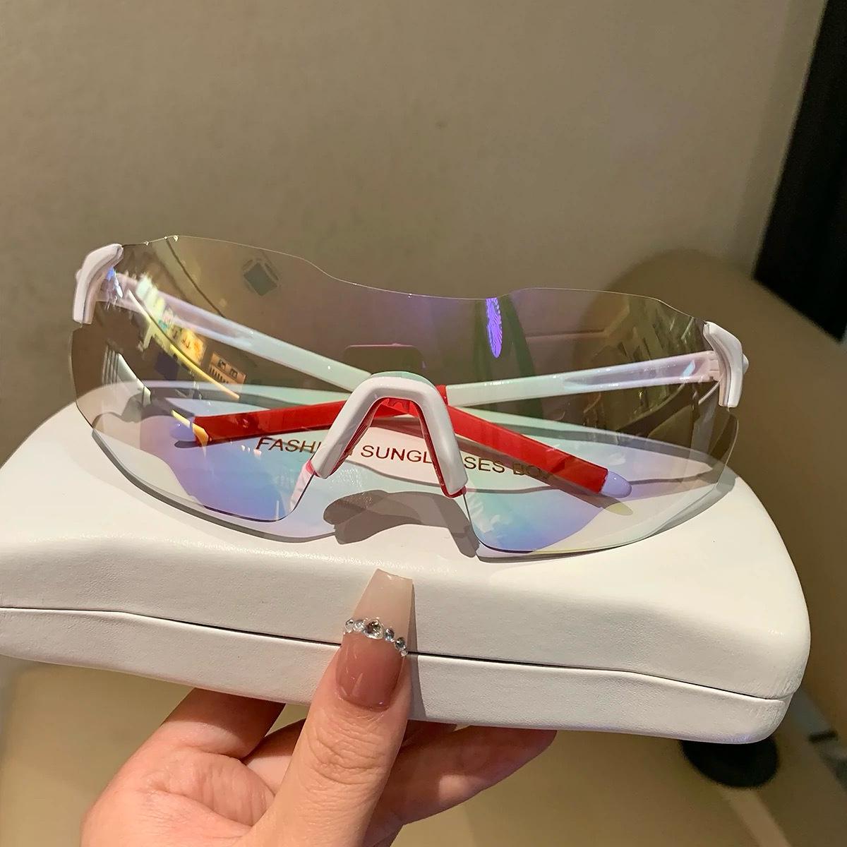 

Спортивні окуляри для катання на велосипеді на відкритому повітрі, що змінюють колір, чоловічі та жіночі, вітрозахисні, модні, кольорові, сонцезахисні