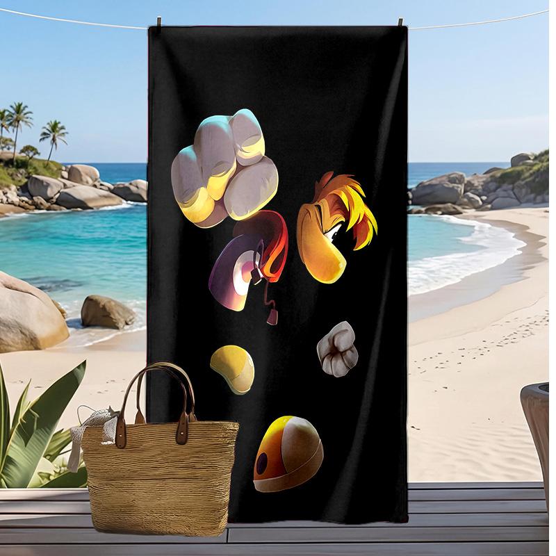 Rayman Printed Quick Dry Beach Towel Super Absorbent Soft Lightweight Bath Towel for Pool Summer Travel