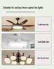 220V Ceiling Fan Light with Remote Control and Variable Frequency, 55W Output, Universal High Voltage Receiver