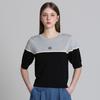 Ozoc Color Block Short Sleeve Knit