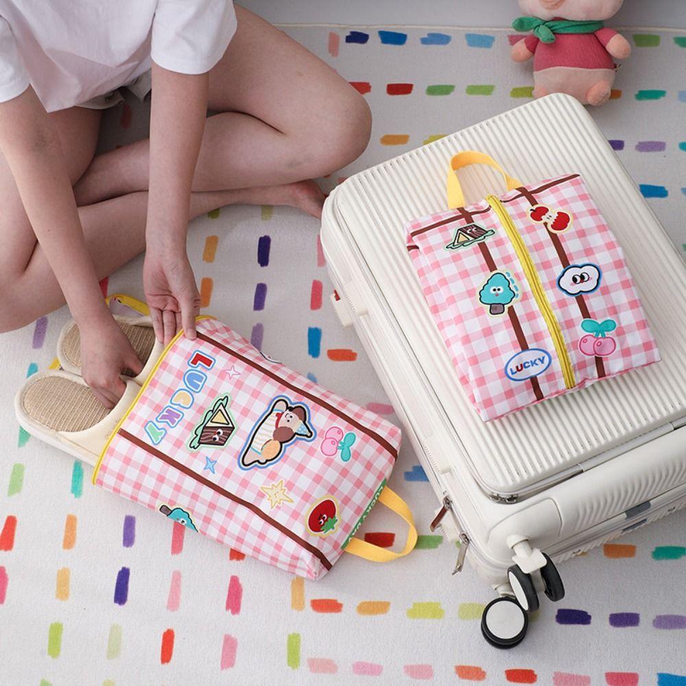 5Pcs/set Large Capacity Travel Storage Case Cartoon Luggage Storage Organizer  Travel Accessories