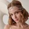 Bridal Wedding Party Headband Bohemian Rhinestone Tiaras Crown Forehead Chain Crystal Forehead Headdress Hair Ornament