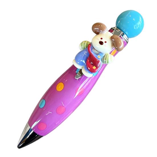 

Cartoon Retractable Ballpoint Pen for Students Cute Dog Gel Pen with Comfort Grip Smooth Writing Adorable Stationery Gift for Girls Teens C